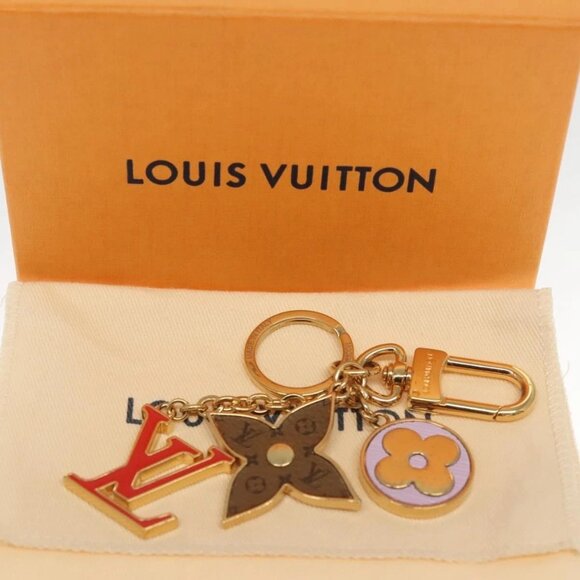 LOUIS VUITTON Porte Cles Spring Street Charm metal Gold - Picture 1 of 15